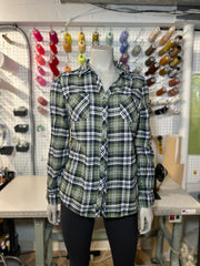 S - Green/Blue/White Flannel S - Green/Blue/White Flannel