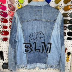 Denim Jacket - BLM Denim Jacket - 4 DOTS