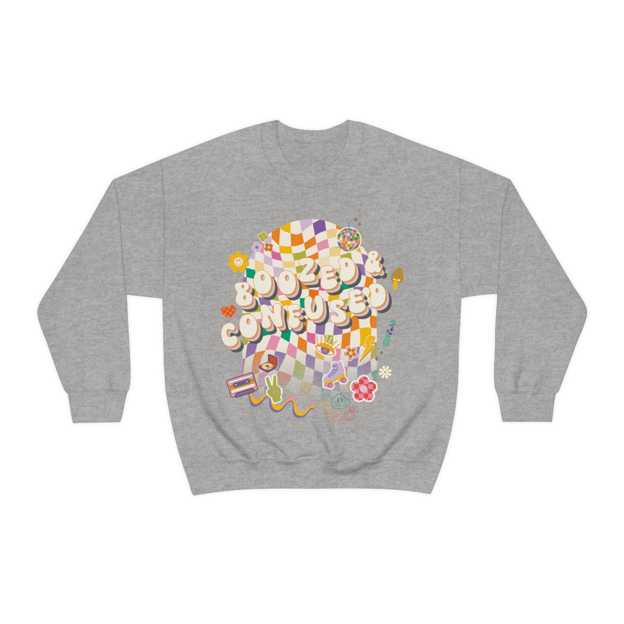 Sweatshirt - Boozed & Confused Bachelorette Crewneck - 4 DOTS