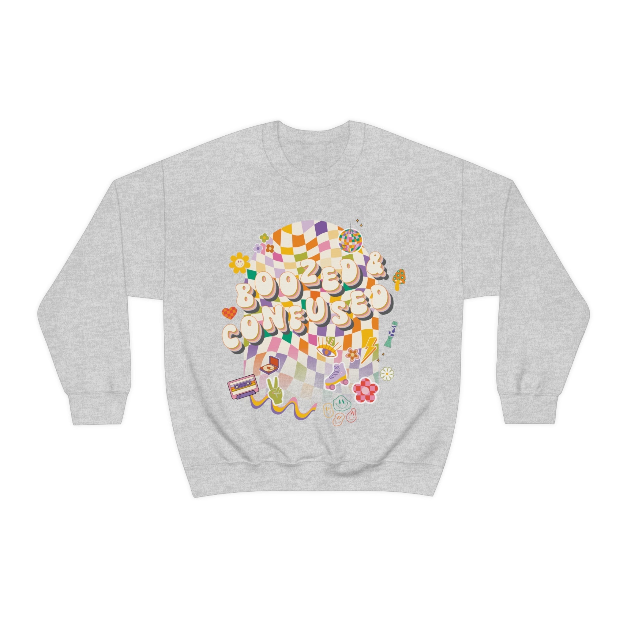 Sweatshirt - Boozed & Confused Bachelorette Crewneck - 4 DOTS Sweatshirt - Boozed & Confused Bachelorette Crewneck - 4 DOTS
