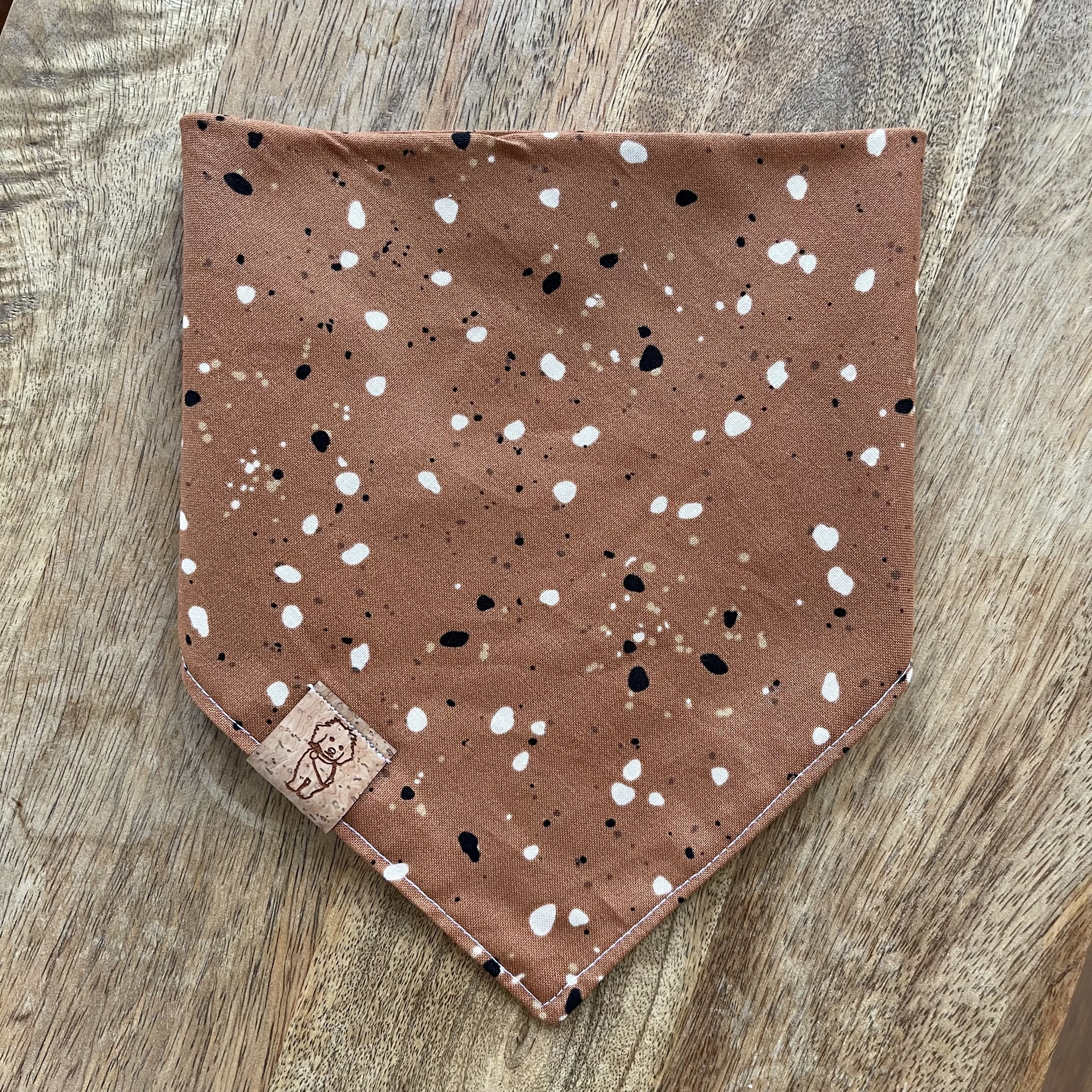 Bandana - Chocolate Speckle - 4 DOTS