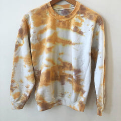 Crewneck Sweatshirt - Creamsicle Tie-Dye Crewneck - SM - 4 DOTS Crewneck Sweatshirt - Creamsicle Tie-Dye Crewneck - SM - 4 DOTS