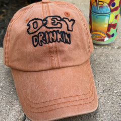 Baseball Cap - Dey Drinkin Hat - 4 DOTS Baseball Cap - Dey Drinkin Hat - 4 DOTS