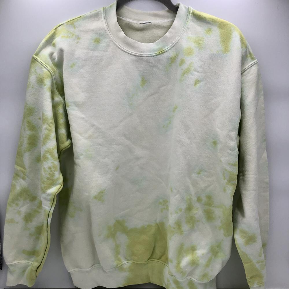 Crewneck Sweatshirt - Granny Smith Tie-Dye Crewneck - MD - 4 DOTS Crewneck Sweatshirt - Granny Smith Tie-Dye Crewneck - MD - 4 DOTS
