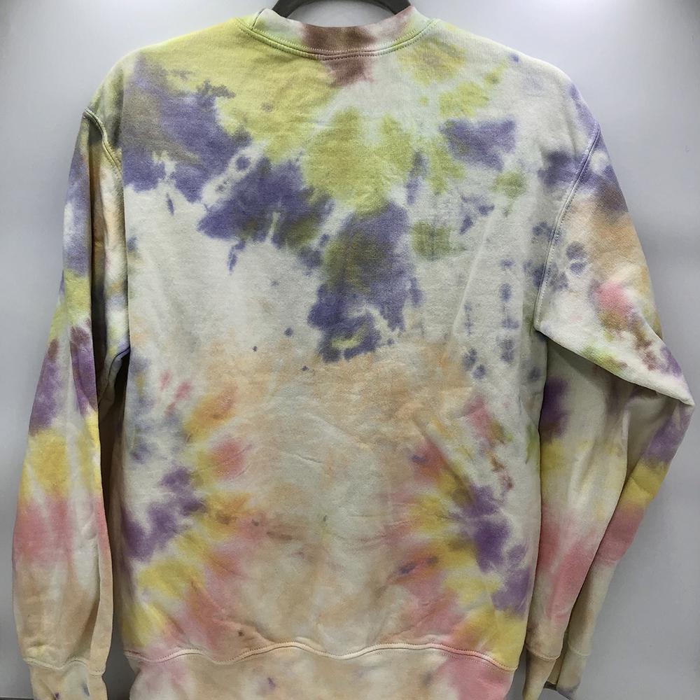 Crewneck Sweatshirt - Sunset Tie-Dye Crewneck - SM - 4 DOTS