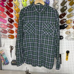 Denim Jacket - XL - Green/Navy Flannel - 4 DOTS Denim Jacket - XL - Green/Navy Flannel - 4 DOTS