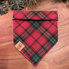 Bandana - XMAS Plaid - 4 DOTS