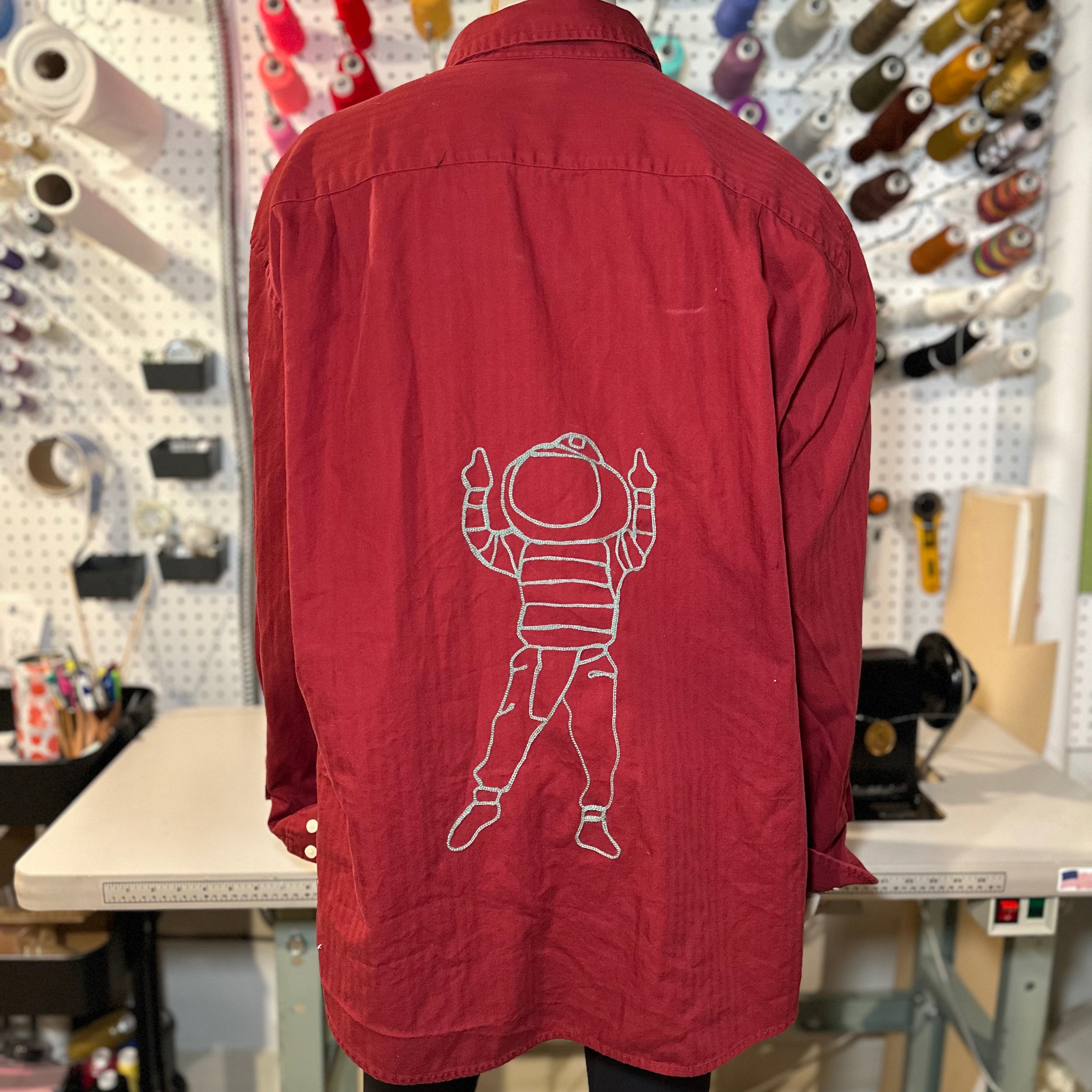 L - Red Brutus Button-Up
