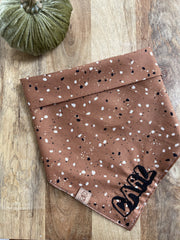 Bandana - Chocolate Speckle - 4 DOTS