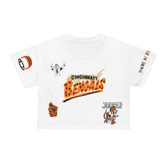 All Over Prints - Cincinnati Bengals Crop Tee - 4 DOTS