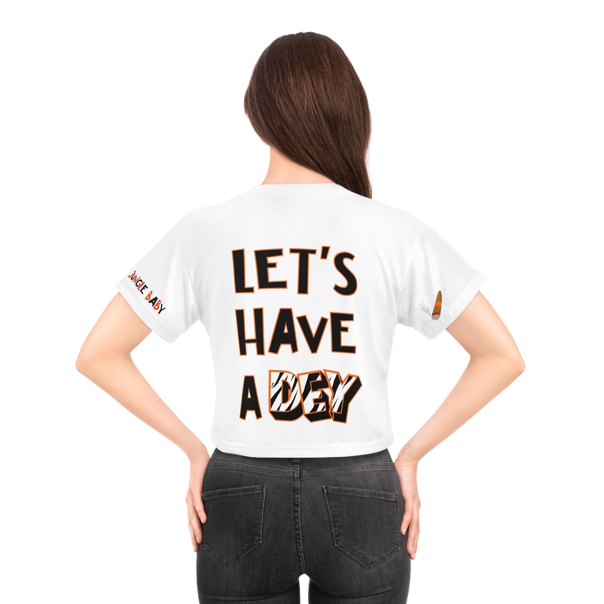 All Over Prints - Cincinnati Bengals Crop Tee - 4 DOTS