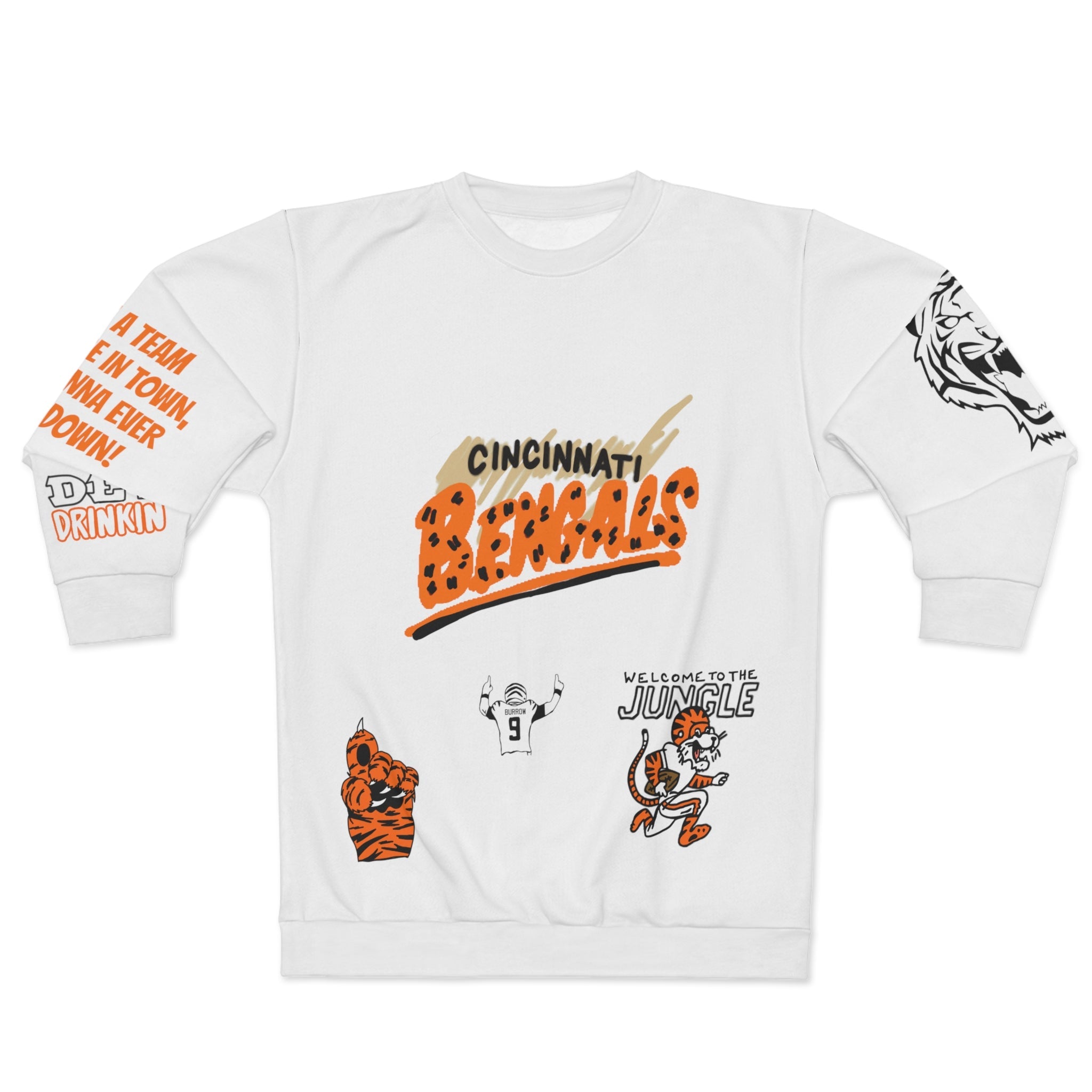 All Over Prints - Cincinnati Bengals Unisex Sweatshirt - 4 DOTS