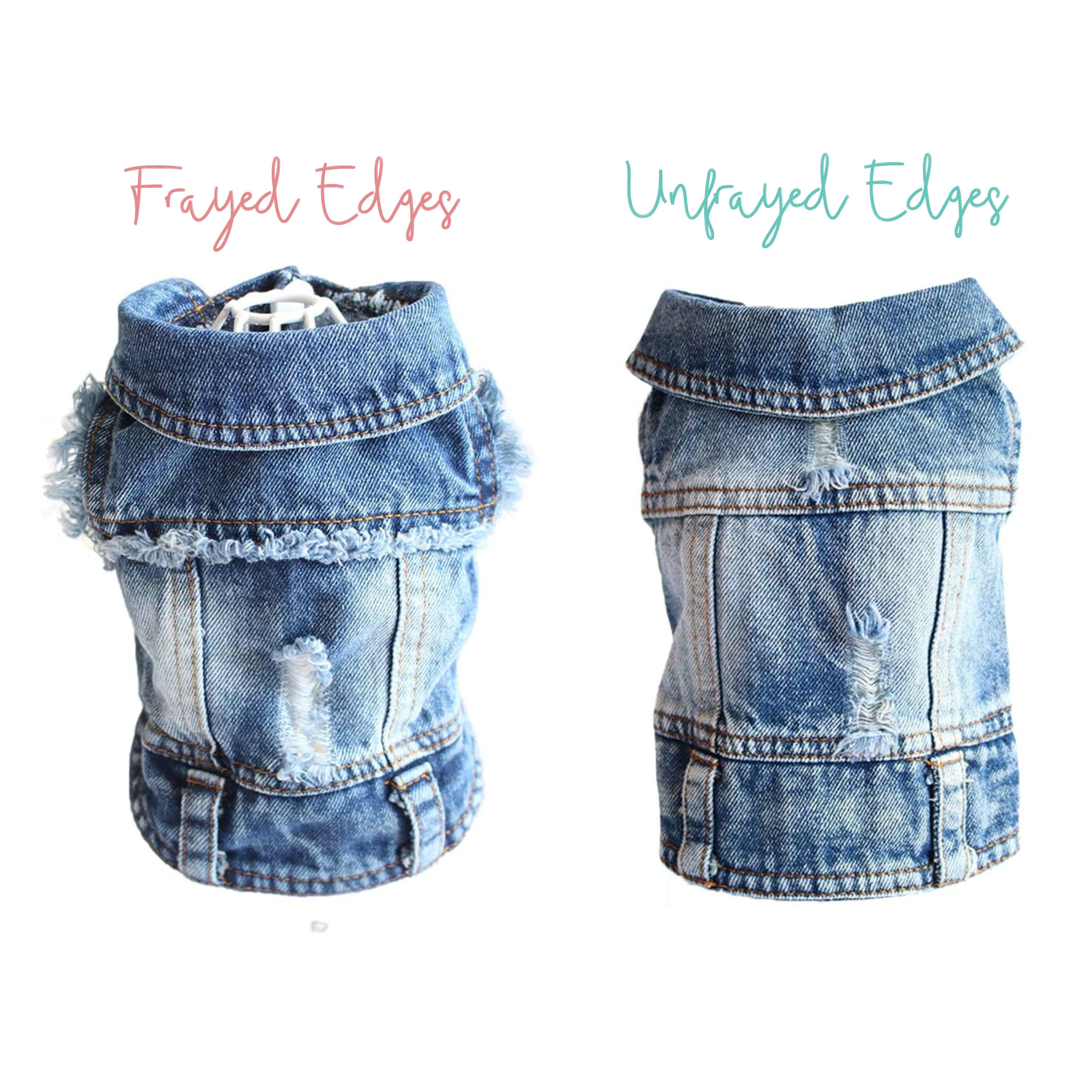 Pet Denim Jacket - Custom Embroidered Pet Denim Jacket - 4 DOTS