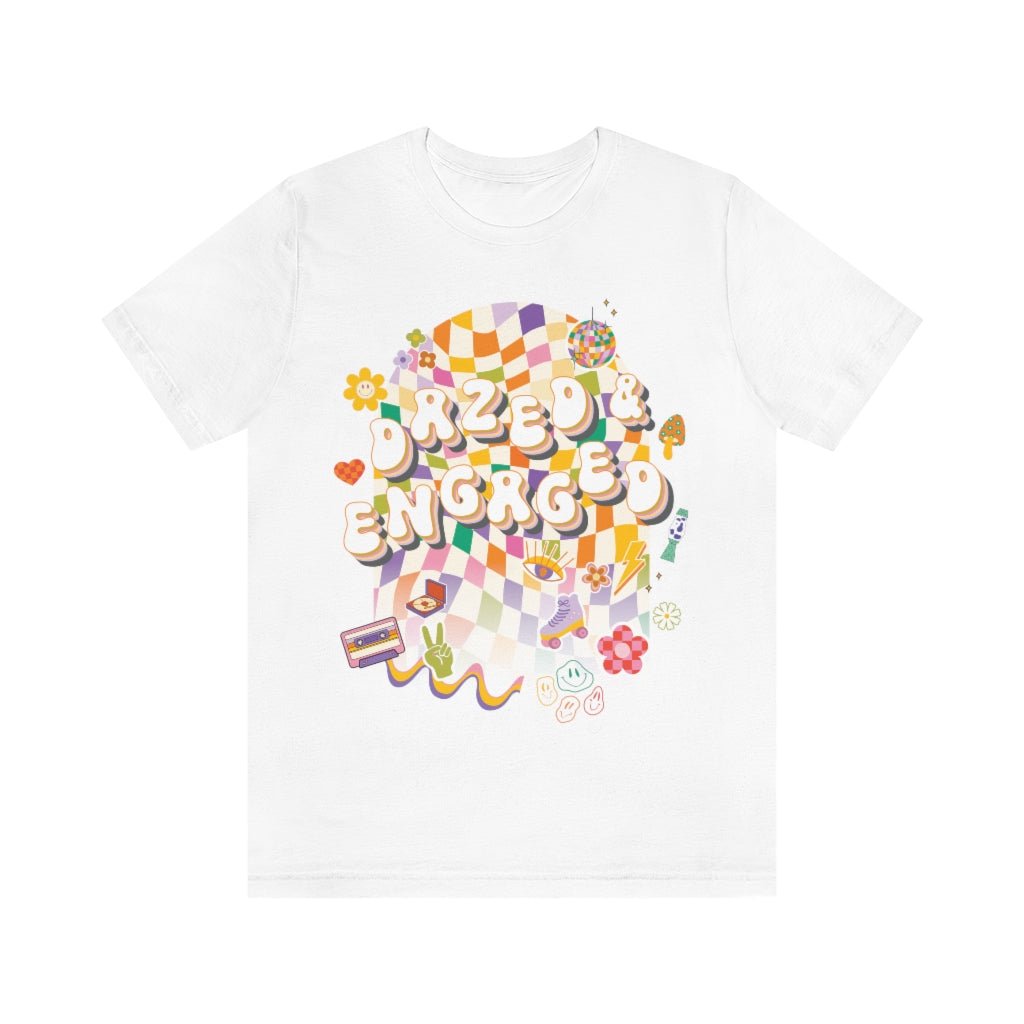 T-Shirt - Dazed & Engaged Bachelorette Graphic Tee - 4 DOTS