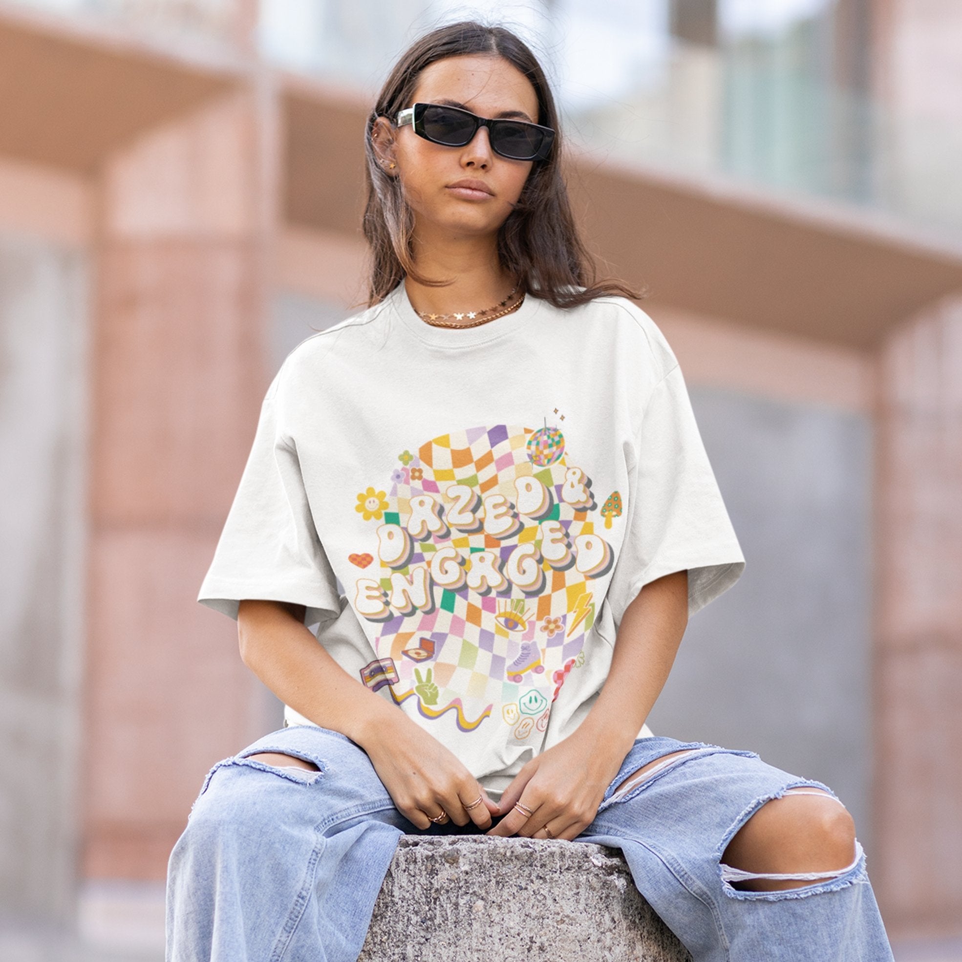 T-Shirt - Dazed & Engaged Bachelorette Graphic Tee - 4 DOTS