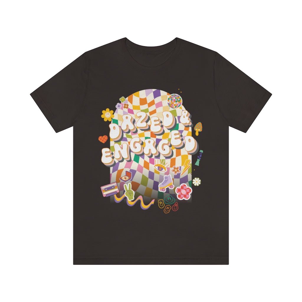 T-Shirt - Dazed & Engaged Bachelorette Graphic Tee - 4 DOTS