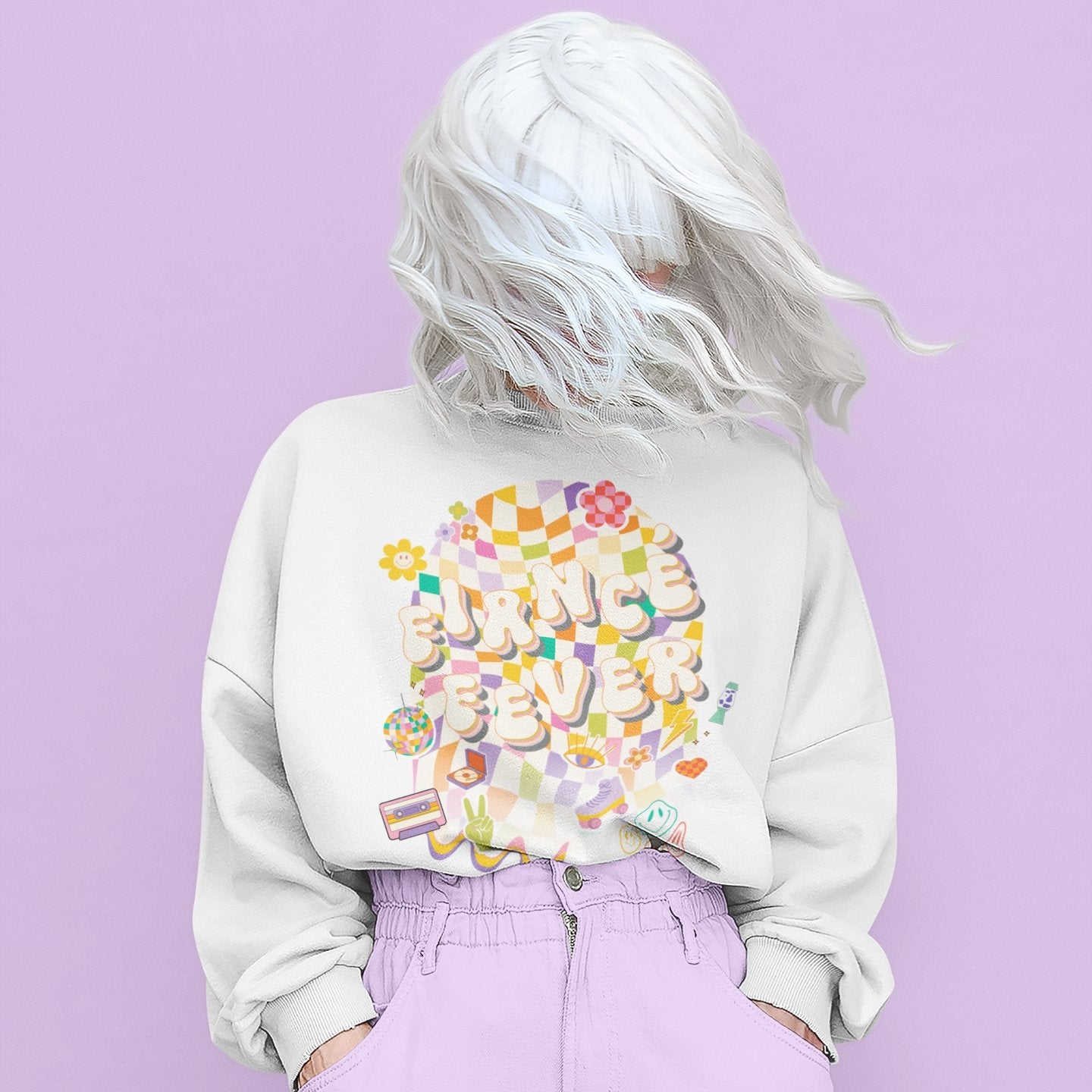 Sweatshirt - Fiancé Fever Bachelorette Crewneck Sweatshirt - 4 DOTS