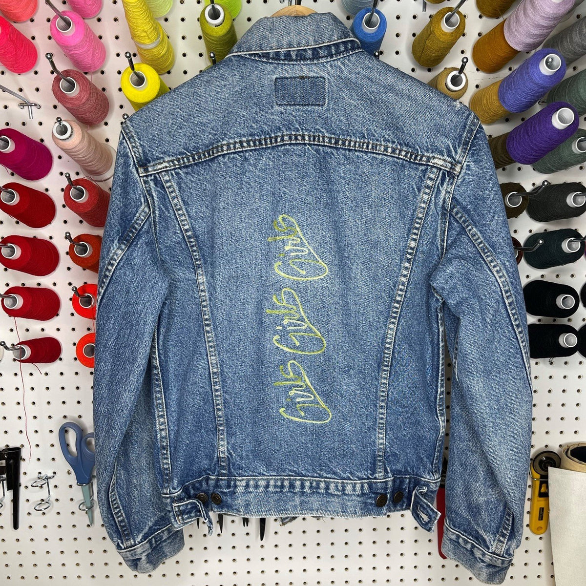 Denim Jacket - Girls Girls Girls Denim Jacket - 4 DOTS