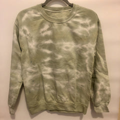 Crewneck Sweatshirt - Olive You Tie-Dye Crewneck - SM - 4 DOTS