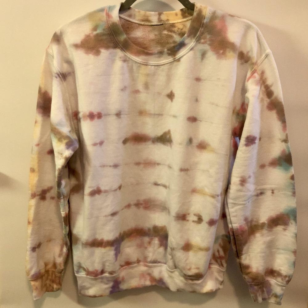 Crewneck Sweatshirt - Pixie Stix Tie-Dye Crewneck - Small 16 - 4 DOTS
