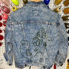 Denim Jacket - Plant Lady Denim Jacket - 4 DOTS
