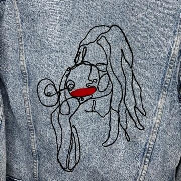 Denim Jacket - Wine Denim Jacket - 4 DOTS