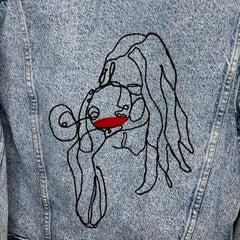 Denim Jacket - Wine Denim Jacket - 4 DOTS