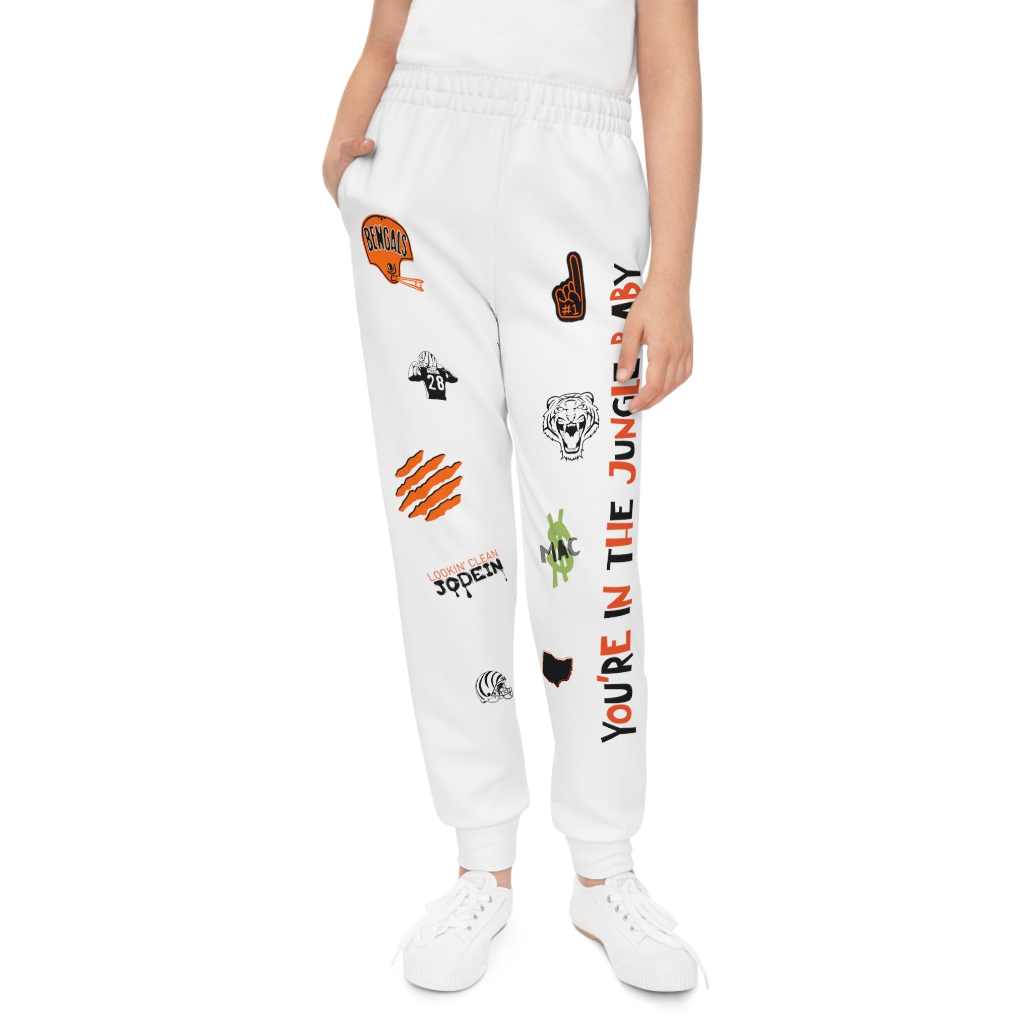All Over Prints - Youth Unisex Cincinnati Bengals Sweatpants - 4 DOTS
